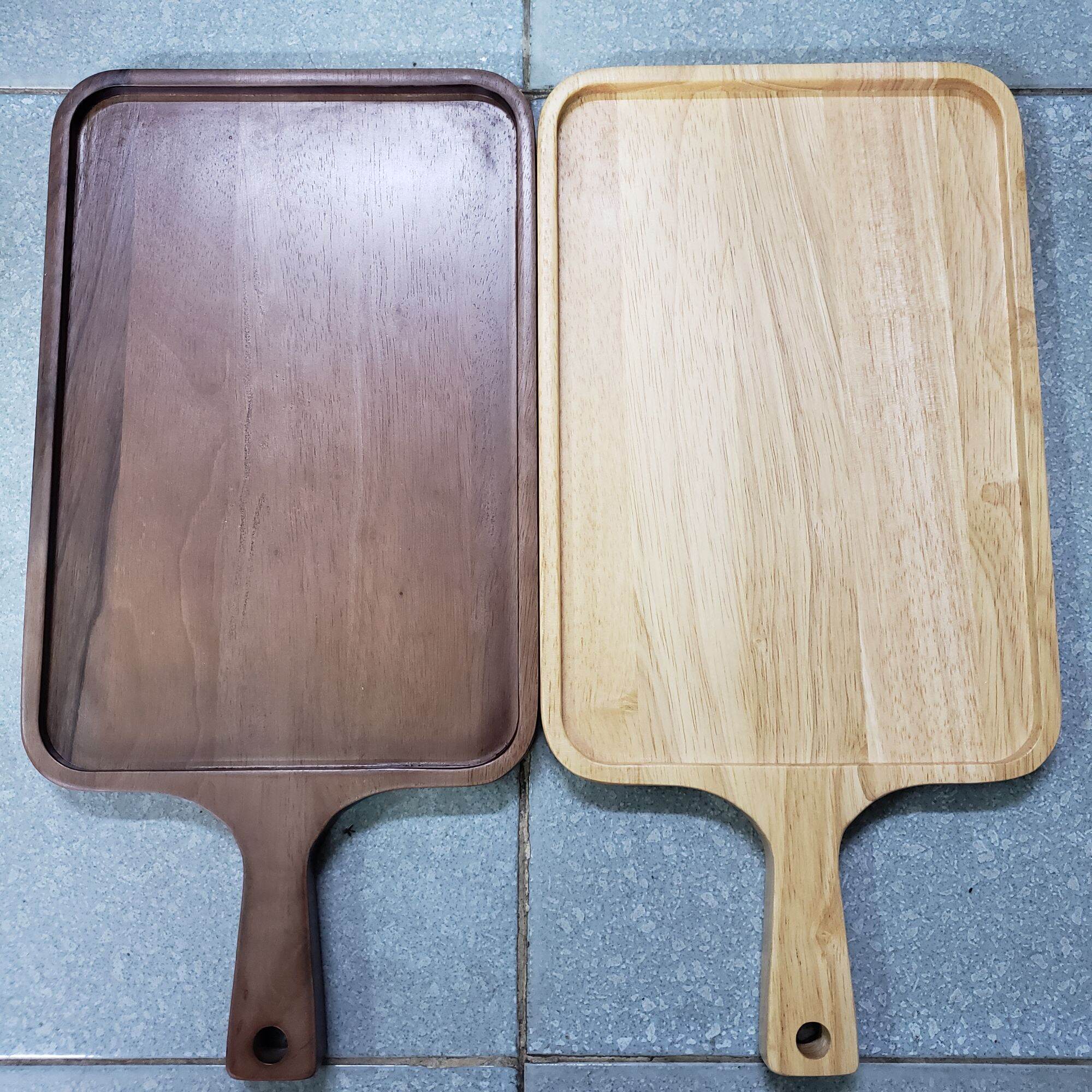 khay gỗ tay cầm Deco trang trí