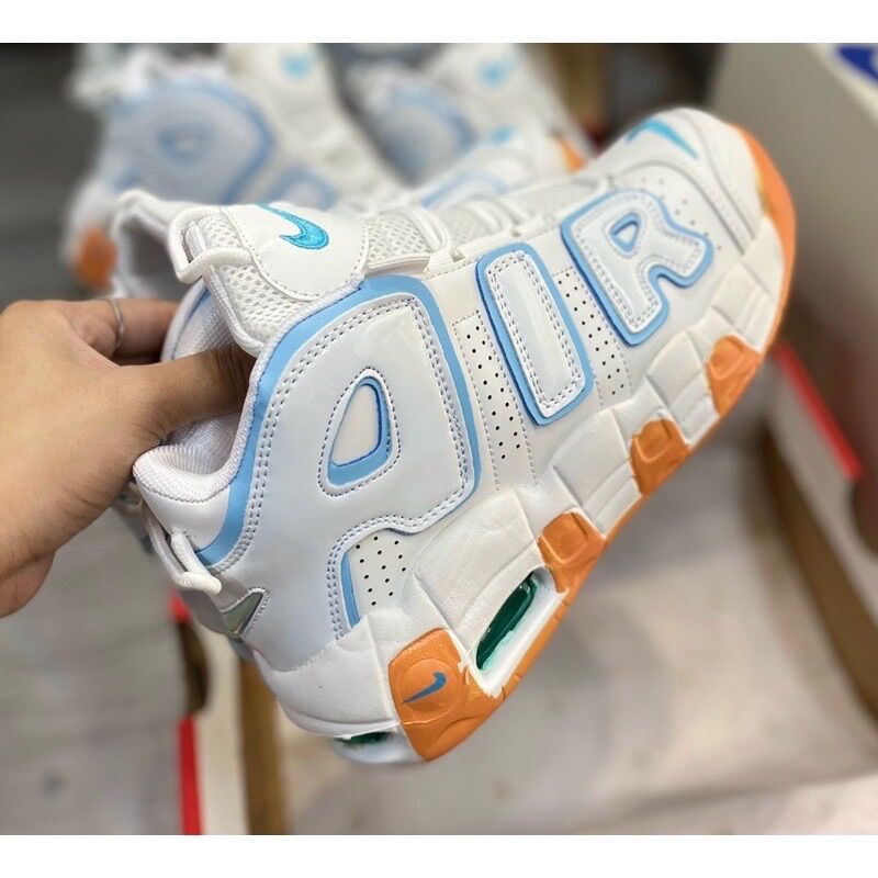 Giầy Uptempo air trắng cam cao cổ siêu đẹp fullbox