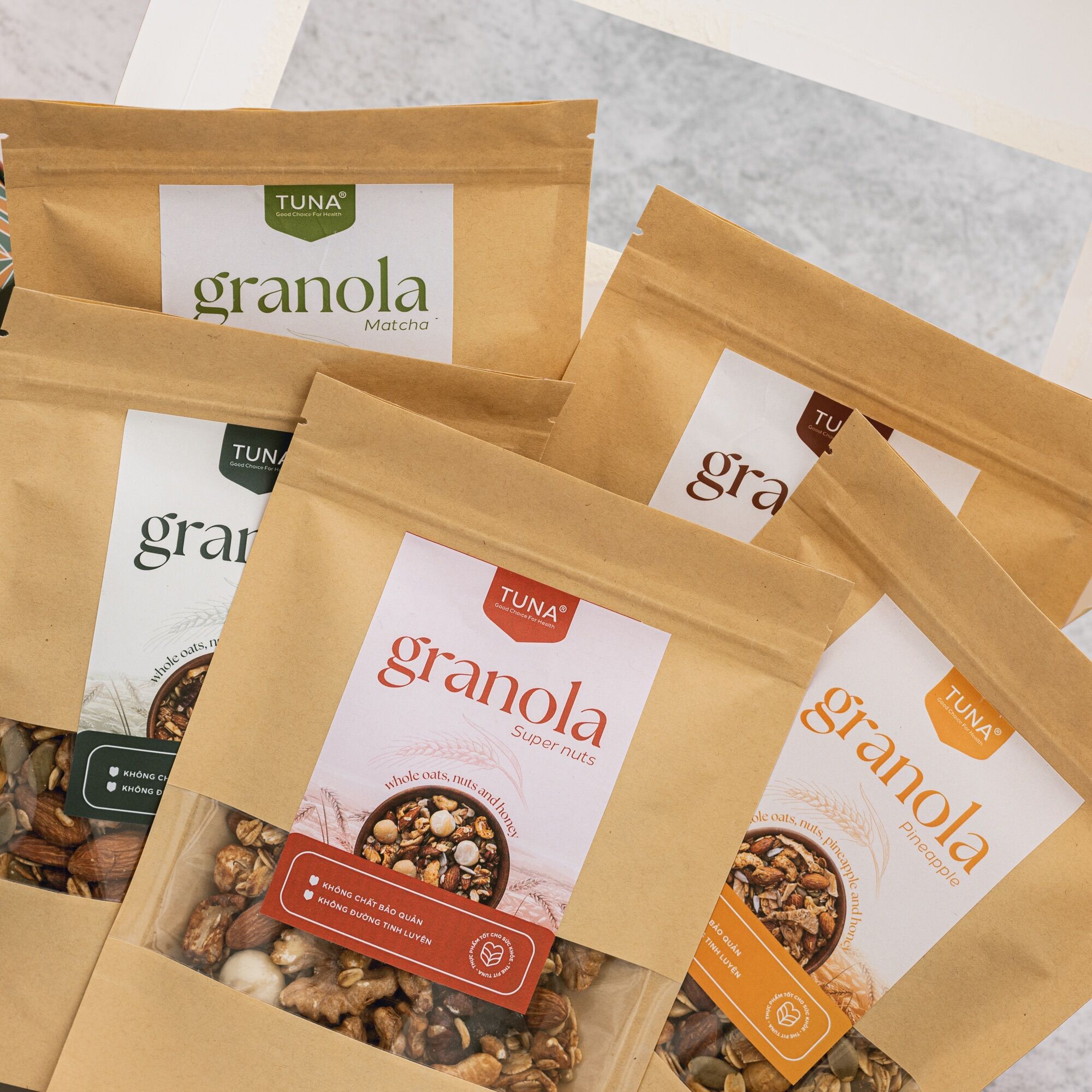 Combo 120g granola ngũ cốc ăn kiêng không đường