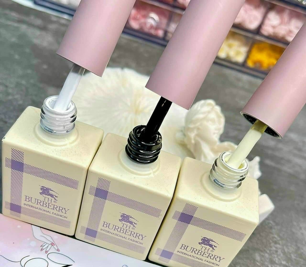 SƠN GEL MÀU TRẮNG - ĐEN - TOP CÚT BURERRY