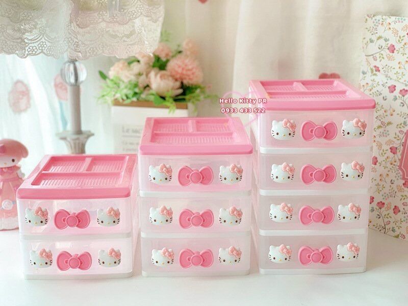 Hộp đựng trang sức phụ kiện Hello Kitty