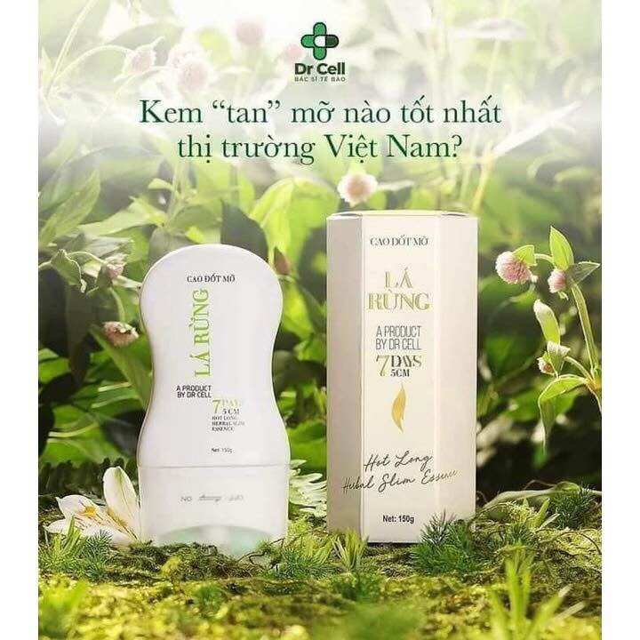 Cao lá rừng dr cell tan mỡ sau sinh, tan mỡ bắp tay đùi chai 150gr