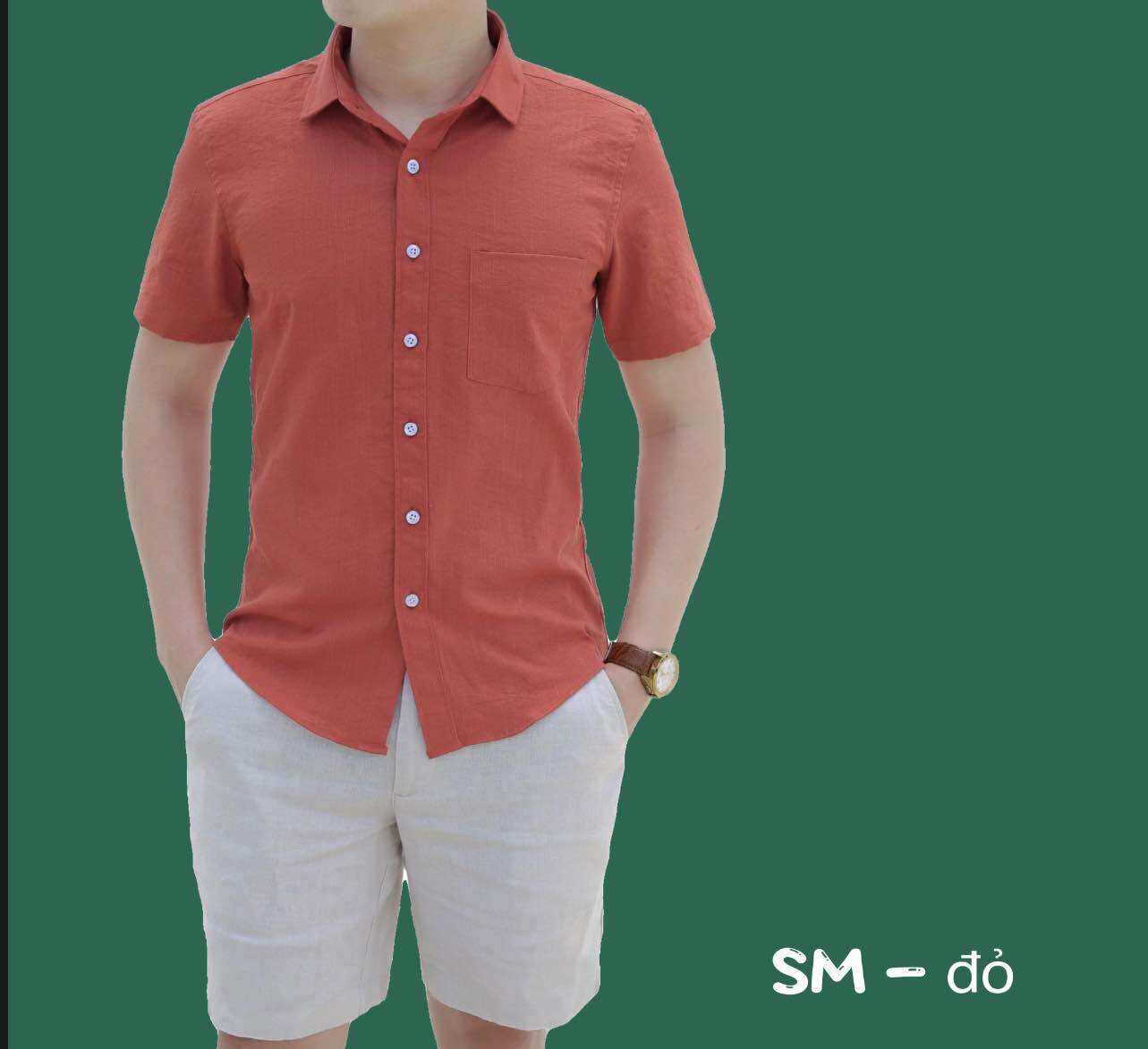 sơ mi đũi cộc tay nam siêu mát