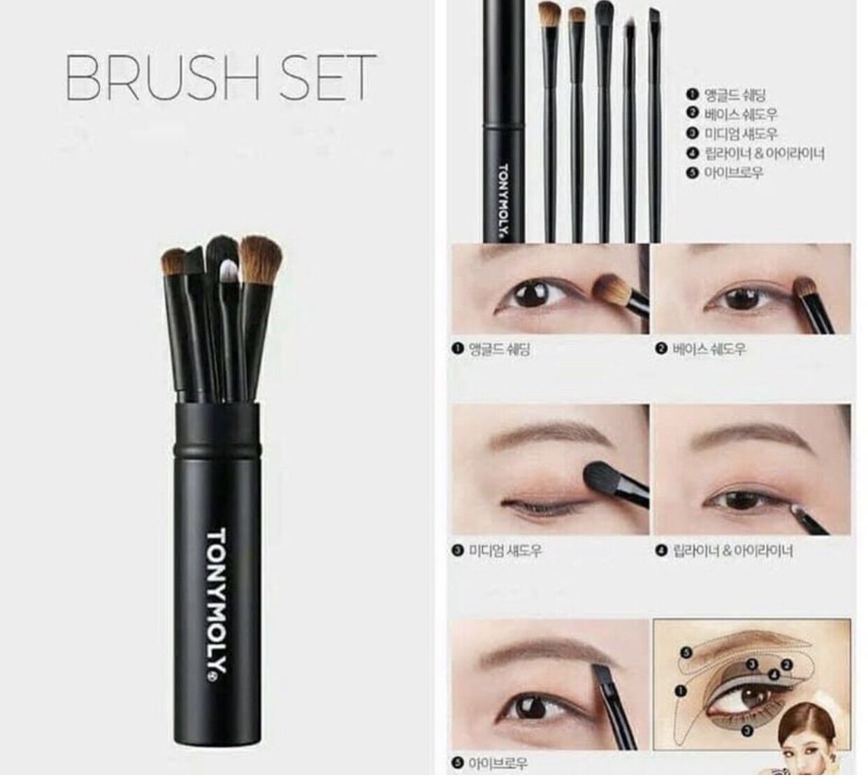 Bộ cọ mắt Tonymoly Brush