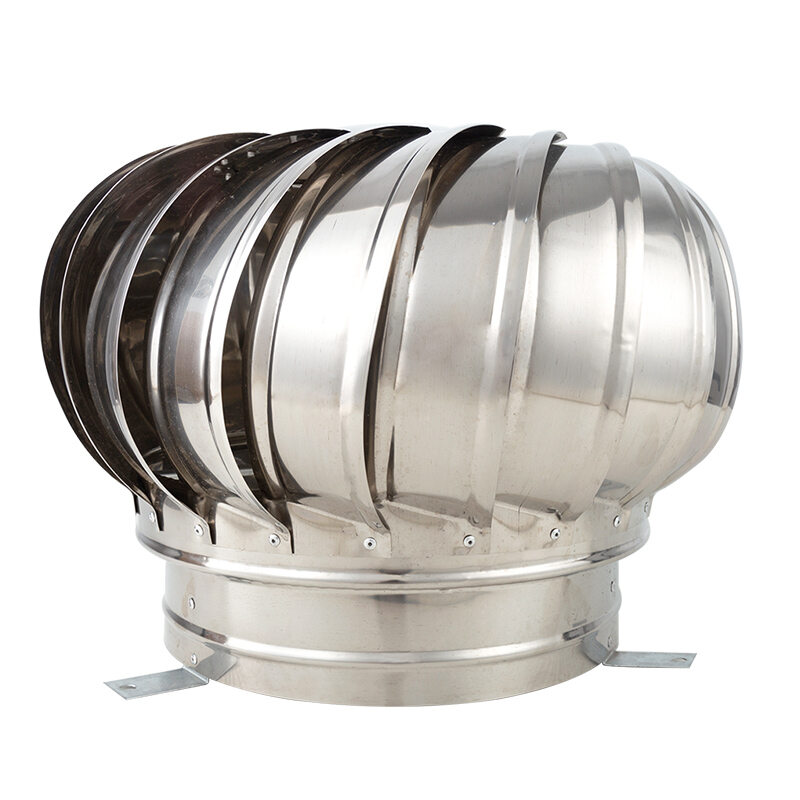 304 thép không gỉ mái thông gió tuabin gió Air Vent gác mái thông gió 110mm 150mm 200mm pipefit mái Quạt thông gió