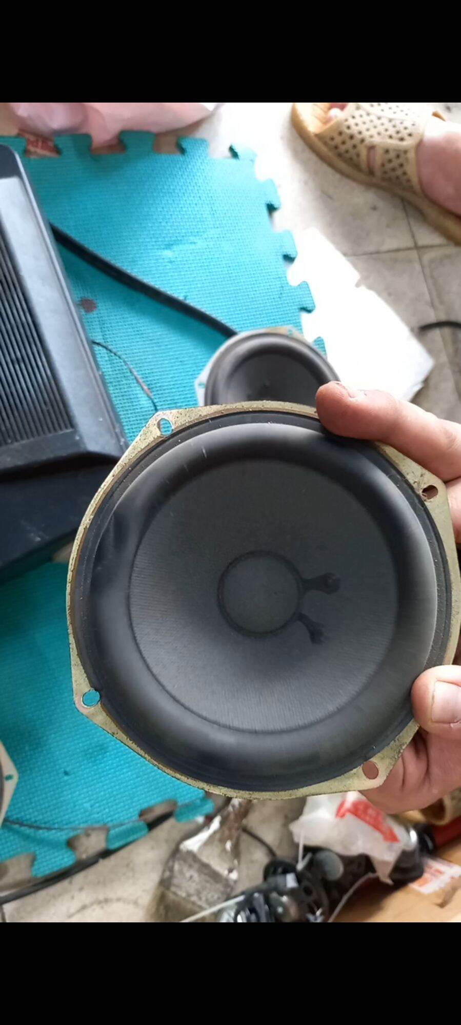 1 cái bass súp tivi JVC 14cm 4om 20w hát mạnh ko có thùng. 589nhattao
