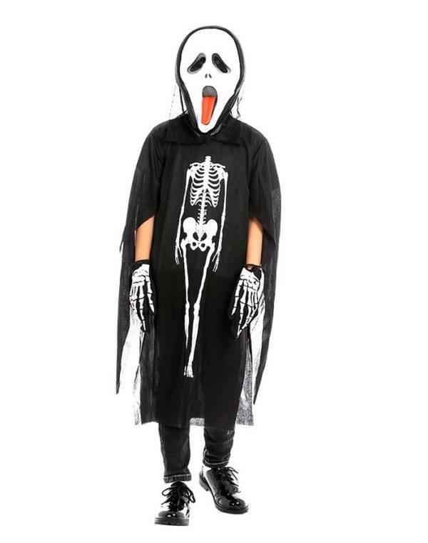 Áo choàng bộ xương halloween 120cm