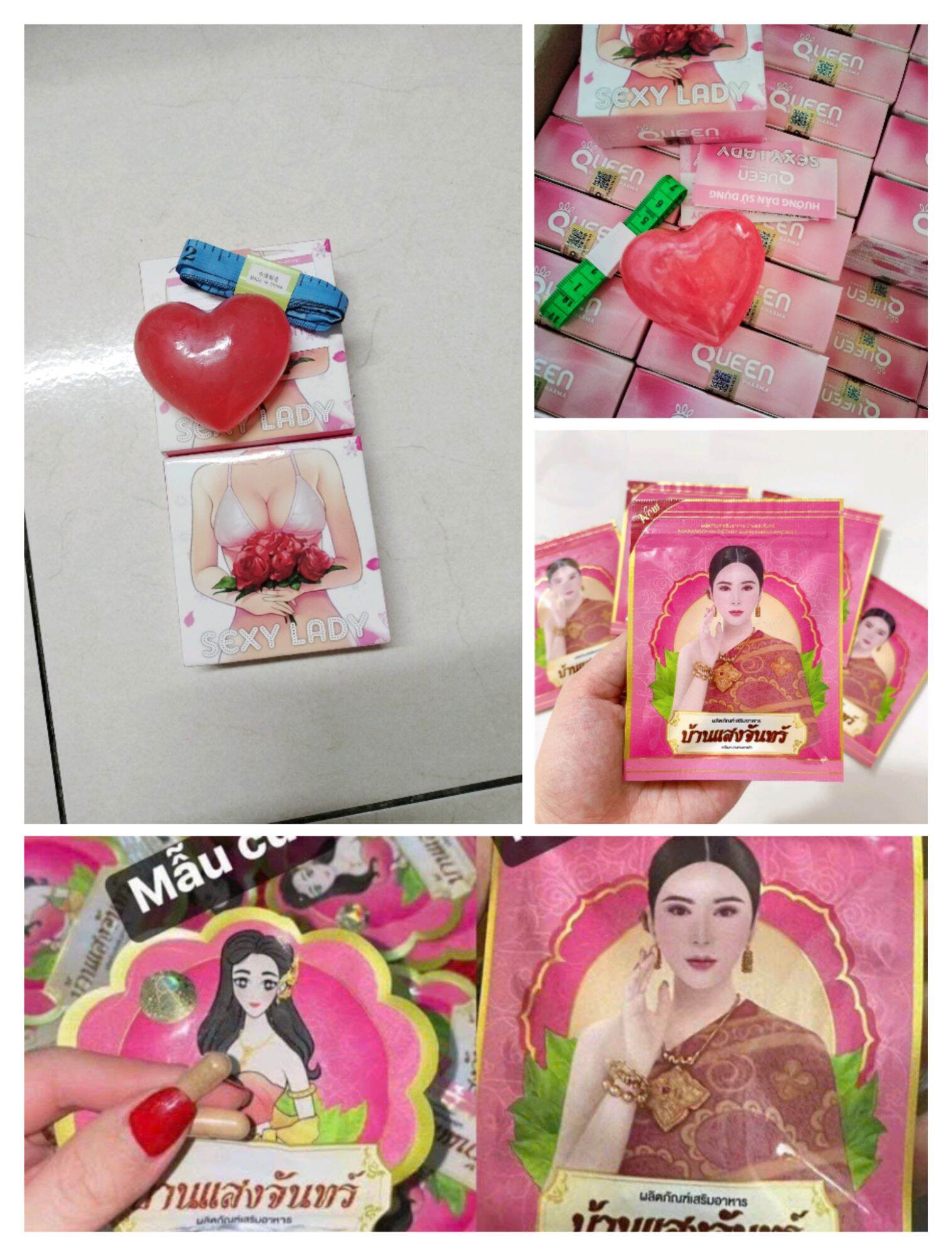 Combo kết hợp 6 gói và 1 xà phòng sexy lady tăng vòng 1