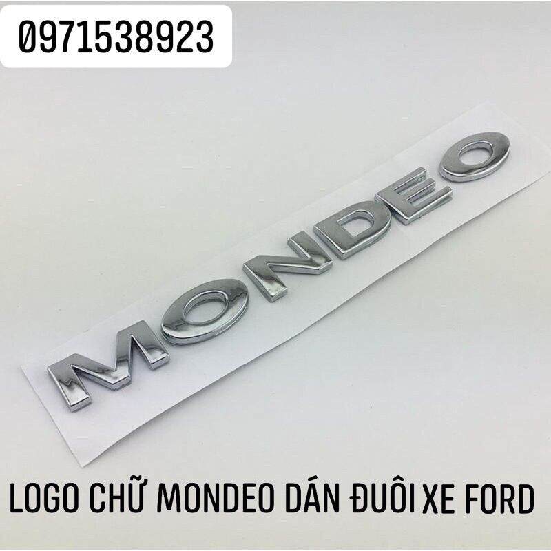 logo MONDEO dán đuôi xe ford