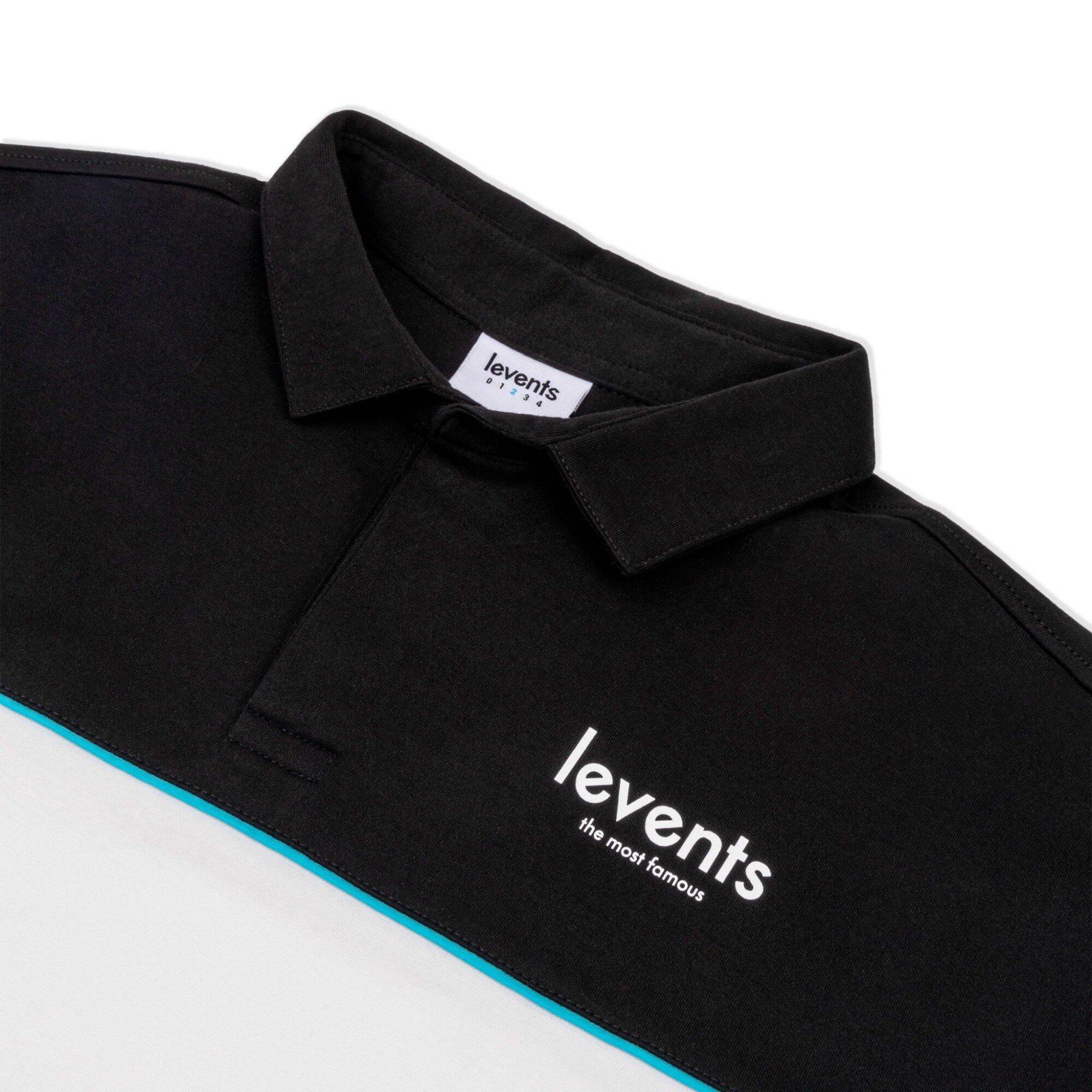 POLO LEVENTS STRIPE WHITE/BLACK
