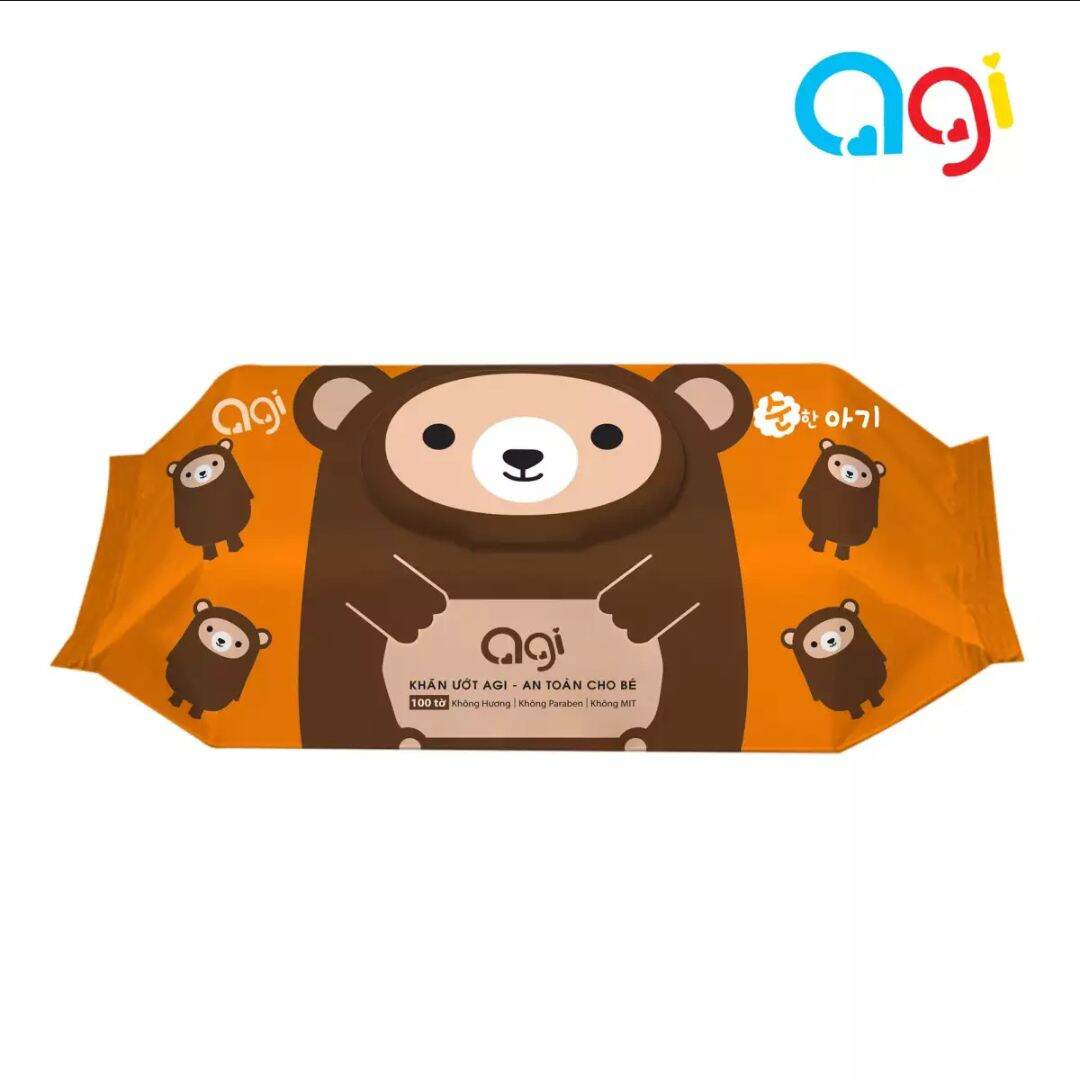 Khăn ướt Agi không hương 100 tờ