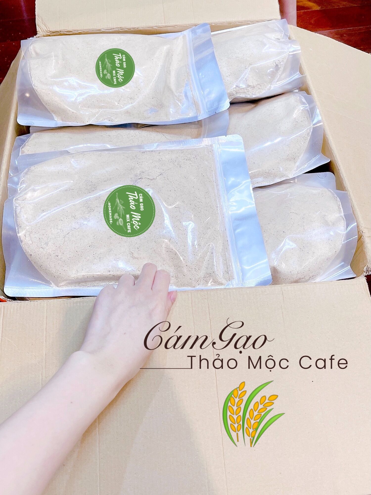 CÁM GẠO THẢO MỘC MIX CAFE - TÚI 500 GRAM