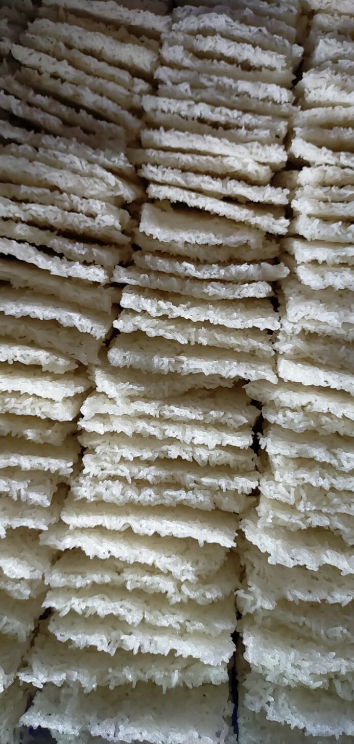 10kg cơm cháy chưa chiên 7*9cm