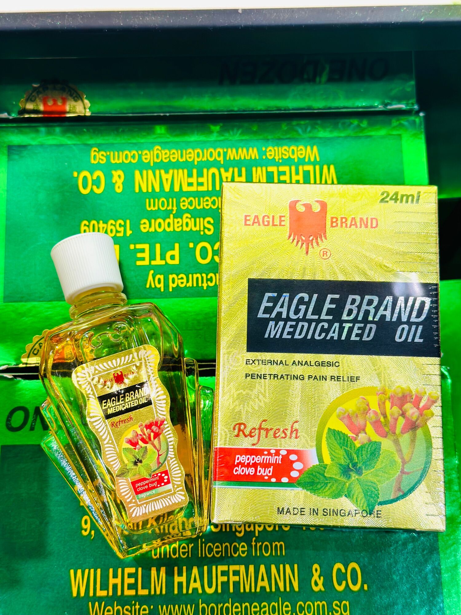 [HÀNG NỘI ĐỊA XÁCH TAY SINGAPORE] DẦU GIÓ CON Ó EAGLE BRAND