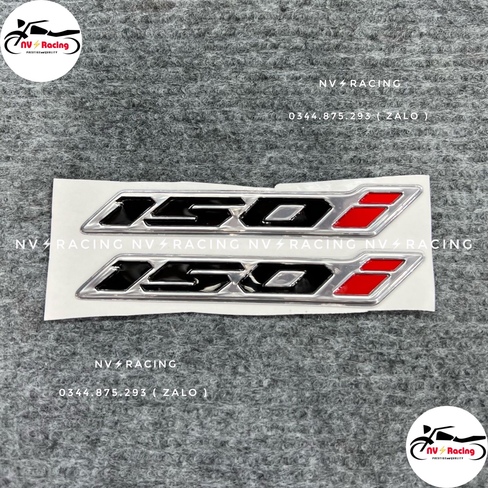 Tem chữ dán 150i ( tem cứng ) dán thông dụng mọi loại xe