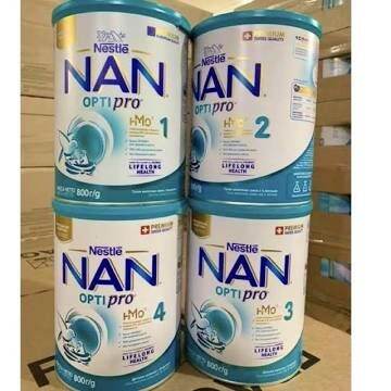 Sữa Nan Nga số 1,2,3,4 800g mẫu mới HMO