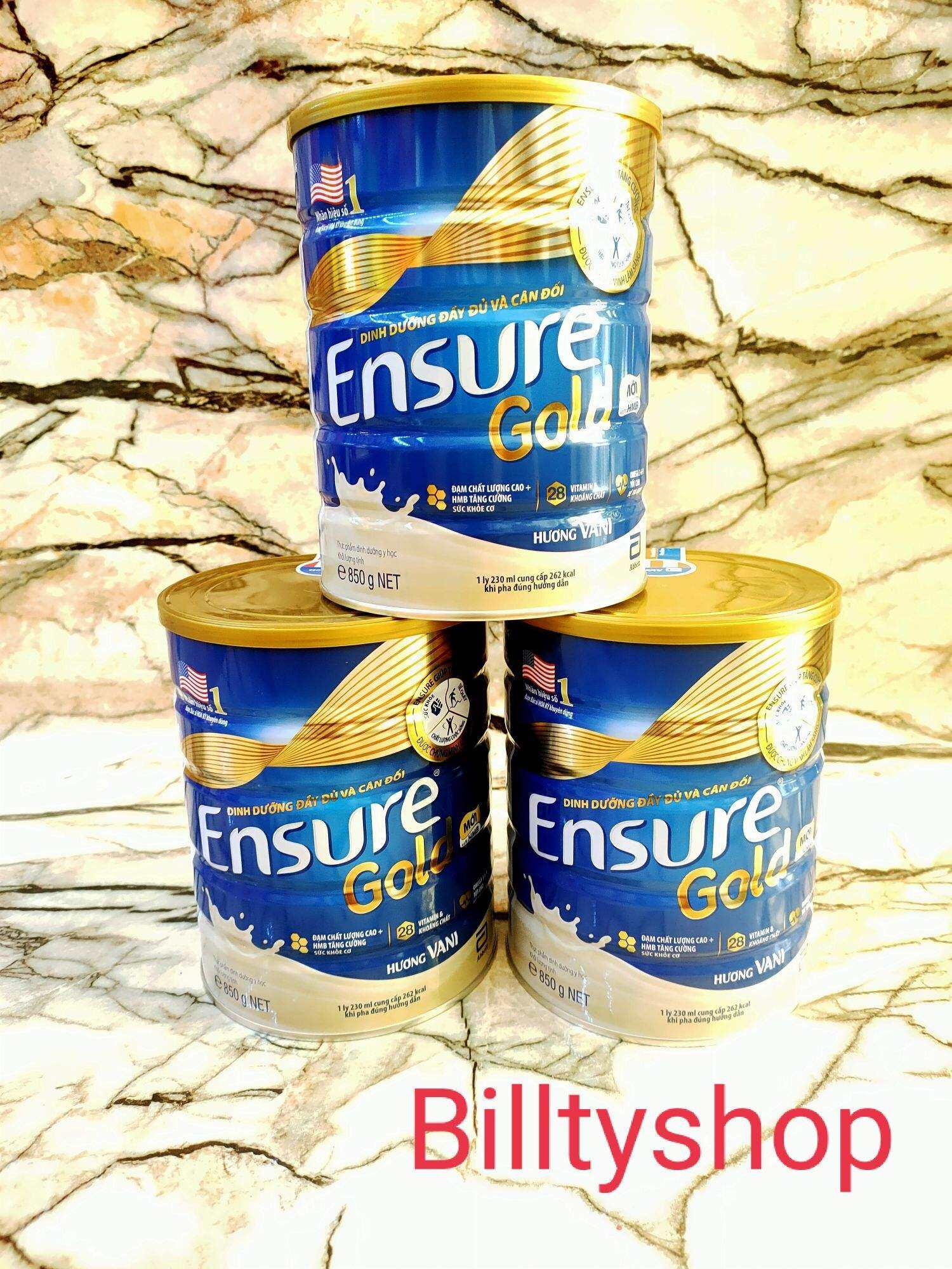 Sữa bột Ensure Gold hương Vani HMB mới 850g