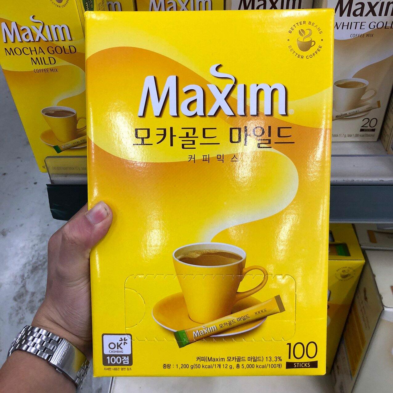 [ Hộp 100 gói ] Cafe hòa tan Maxim Hàn Quốc