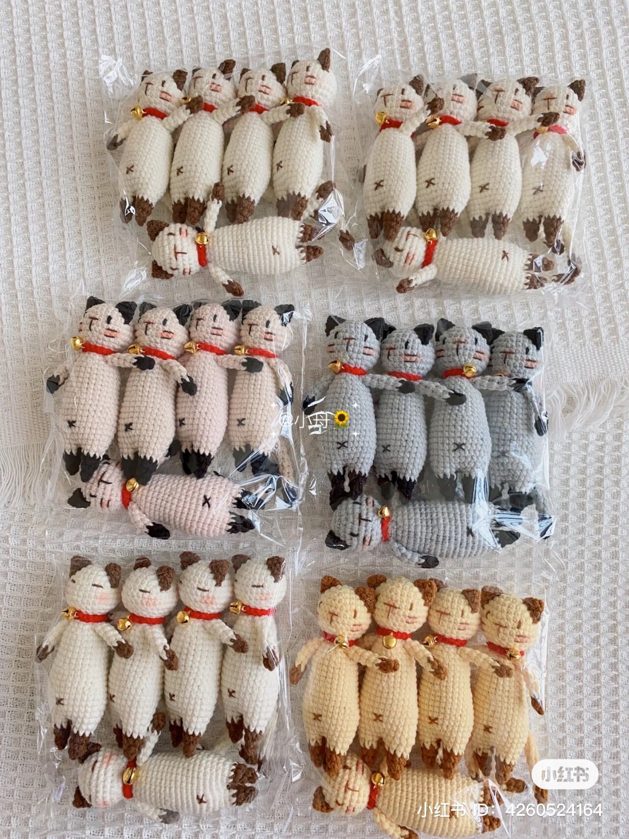 Móc khoá mèo /móc khoá len handmade 100% (chọn màu vui lòng inbox shop)