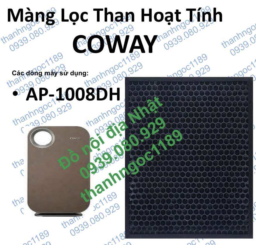 Coway ap-1008dh| màng lọc than hoạt tính coway ap-1008dh