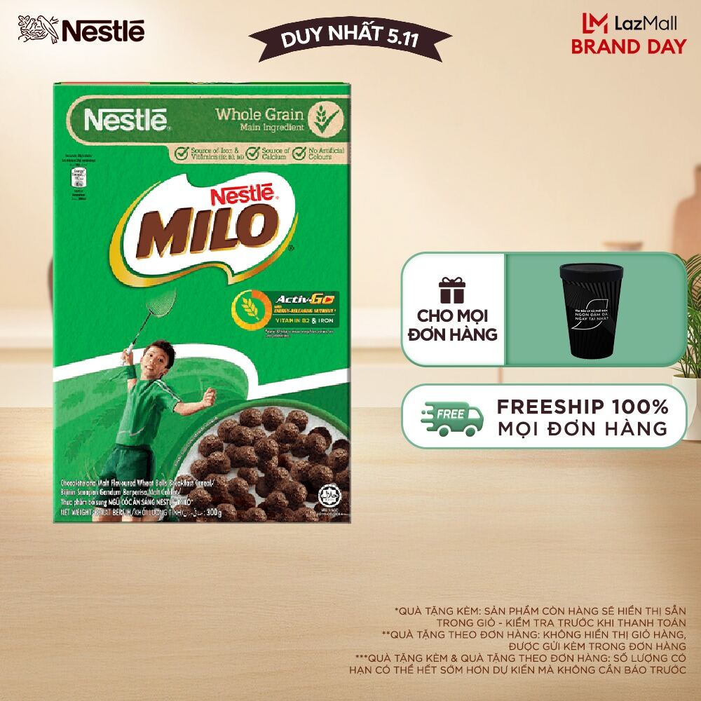 [FREESHIP TOÀN QUỐC] Ngũ cốc ăn sáng MILO (Hộp 300g)