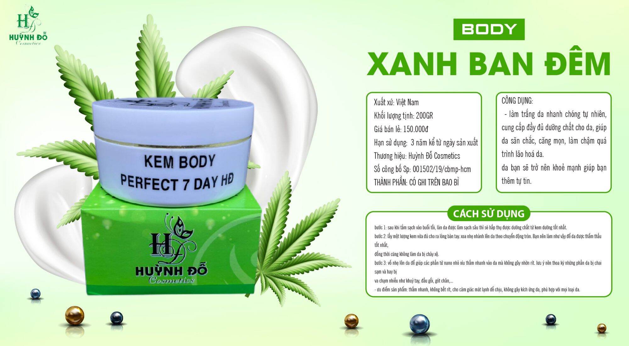Body xanh đêm Huỳnh Đỗ