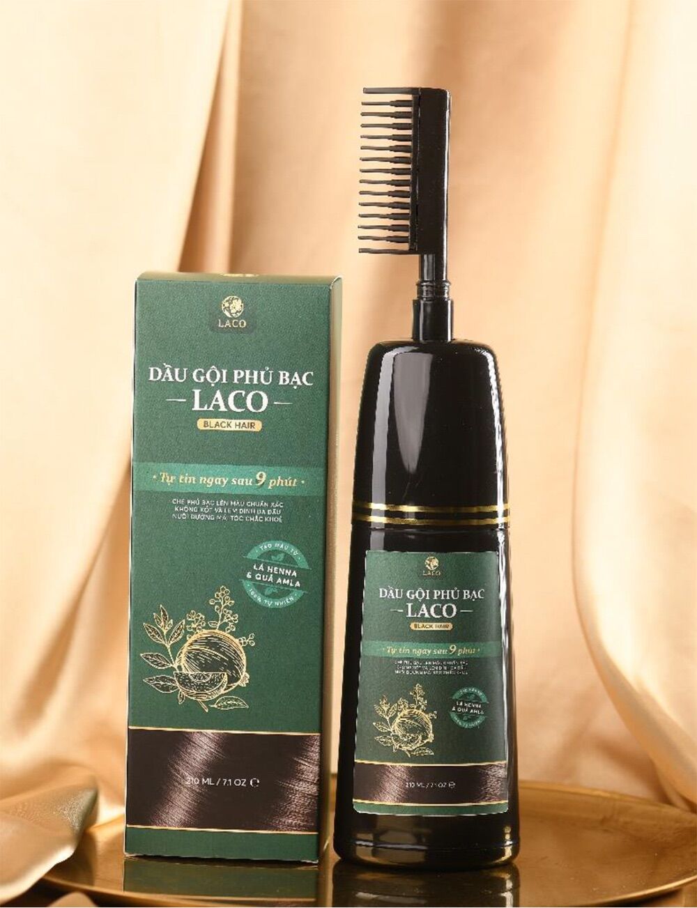 Dầu gội phủ bạc laco – tóc bạc thành đen sau 9 phút