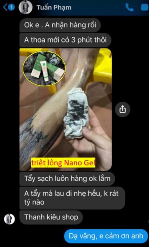KEM TRIỆT LÔNG NANO GEL