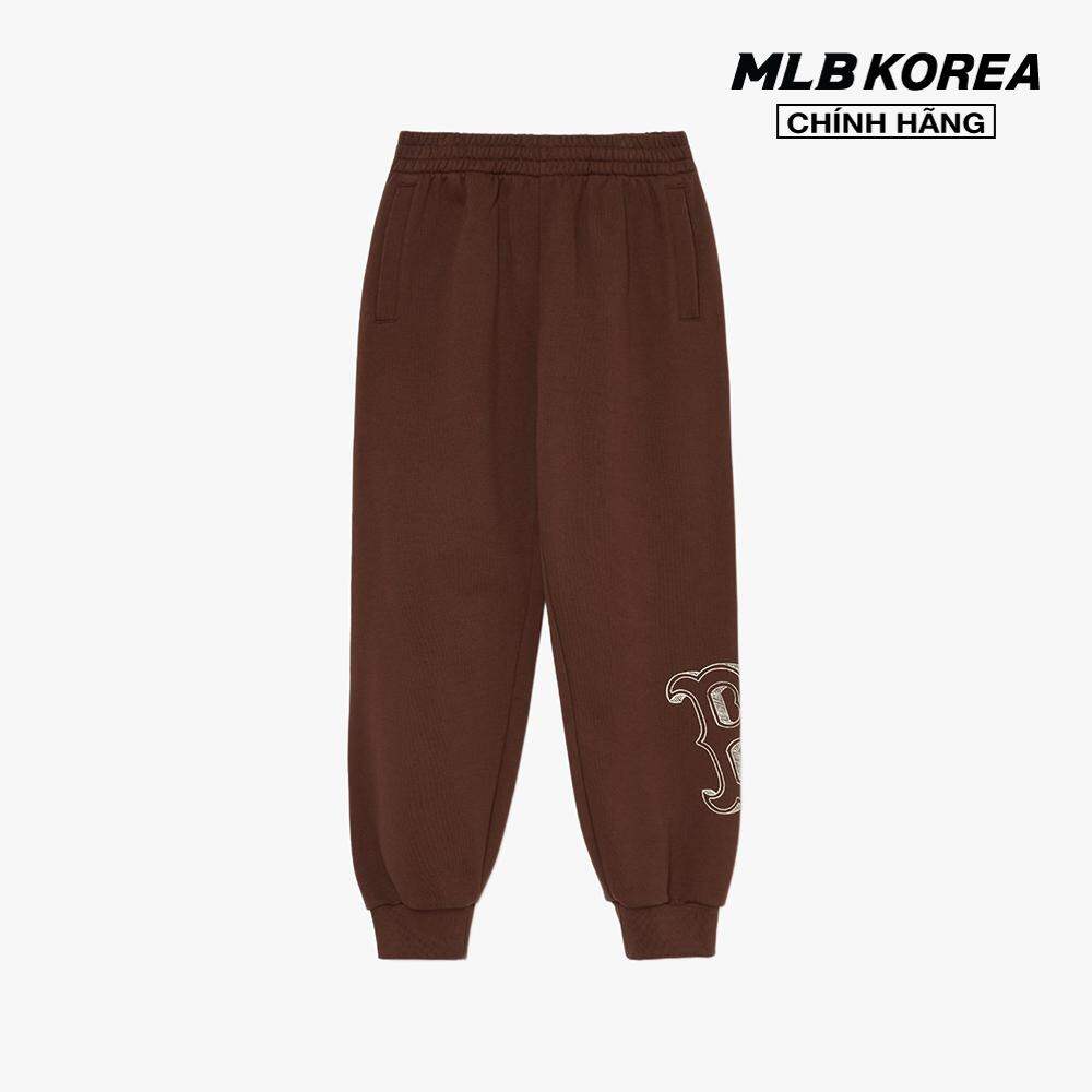 Mlb - quần jogger unisex basic mega logo 3aptb0434-43brd