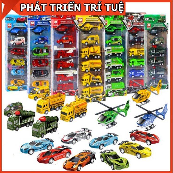 Set 6 ô tô đủ mẫu cho bé