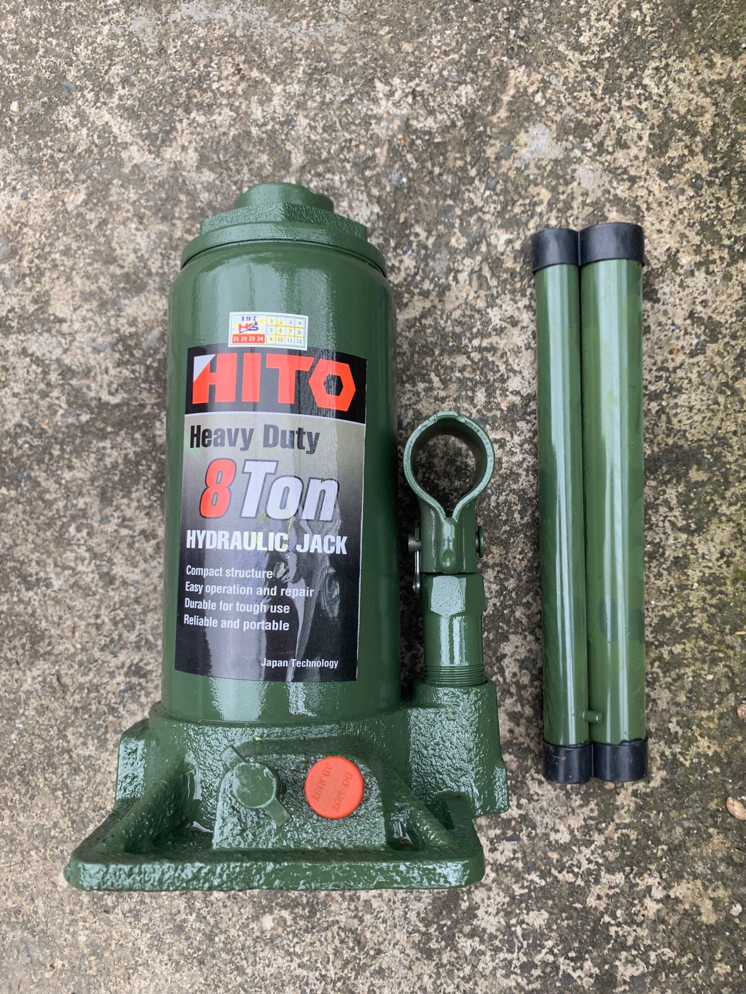 Kích Thủy Lực HiTo 8 Tấn Con Đội ô tô