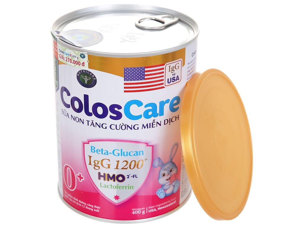 Sữa bột Coloscare số 0+ lon 800g - mẫu mới