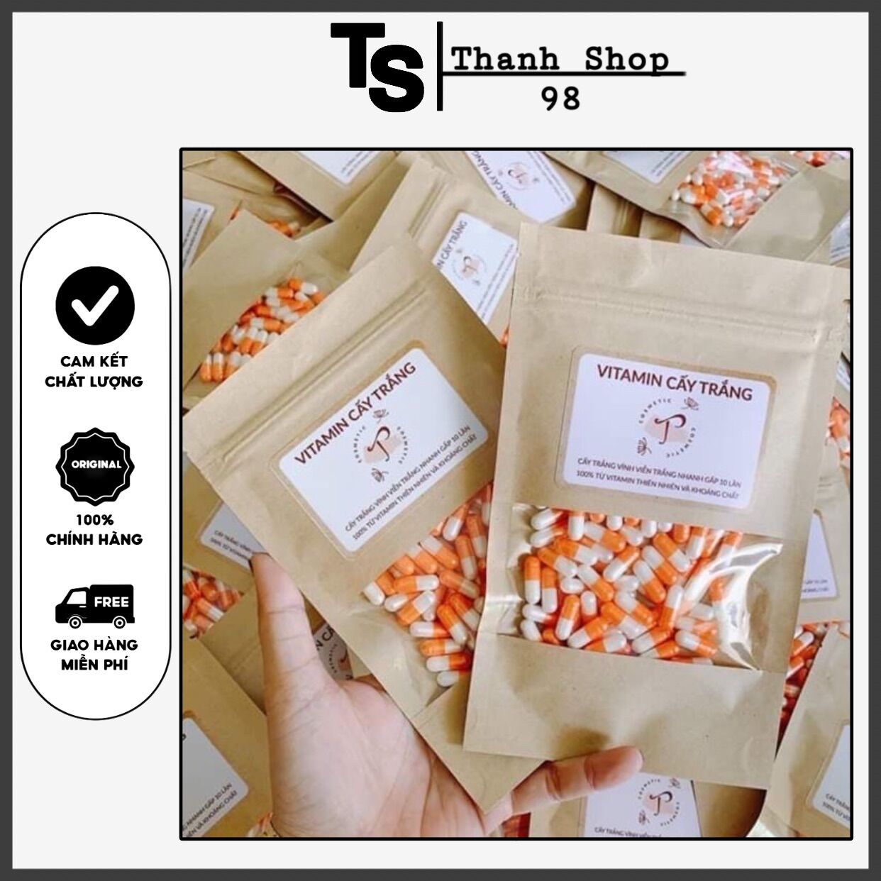 Lẻ viên kích trắng da cấp tốc cấy trắng da để trộn kem siêu trắng