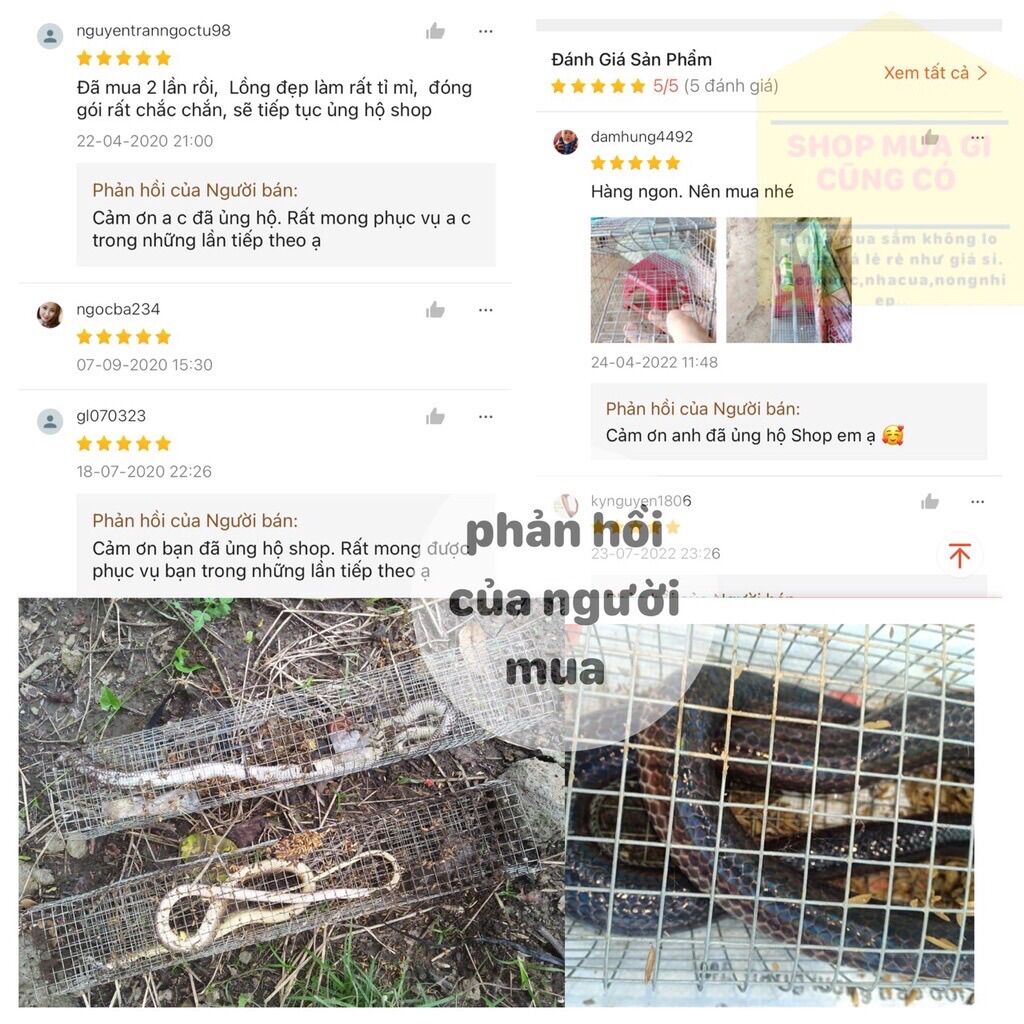 Lồng bẫy rắn thông minh 2 cửa 2 hom (rễ dính,hiệu quả.loại hàn)