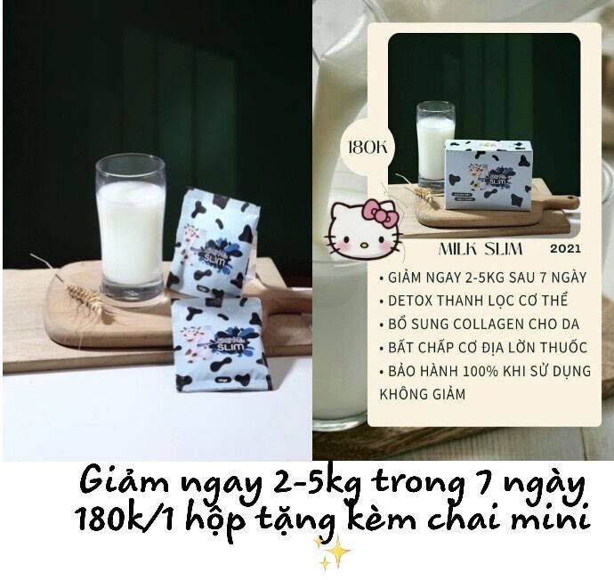 🥛🥛sữa bò tách béo giảm cân siêu tốc emoslim ✨
