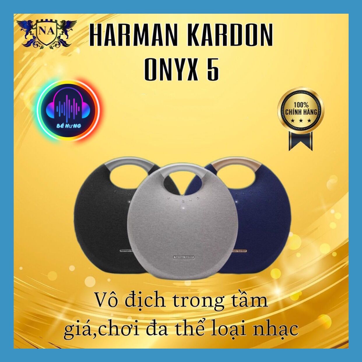 Loa Bluetooth Harman Kardon Onyx Studio 5 - Chính Hãng PGI bảo hành 12 tháng