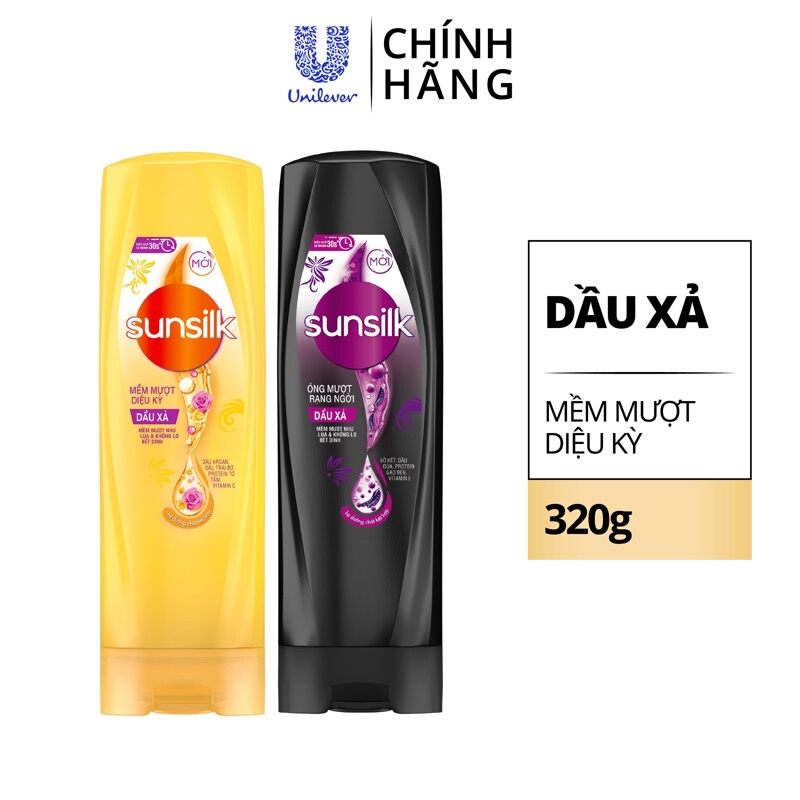 Dầu xả mượt tóc sunsilk 320g