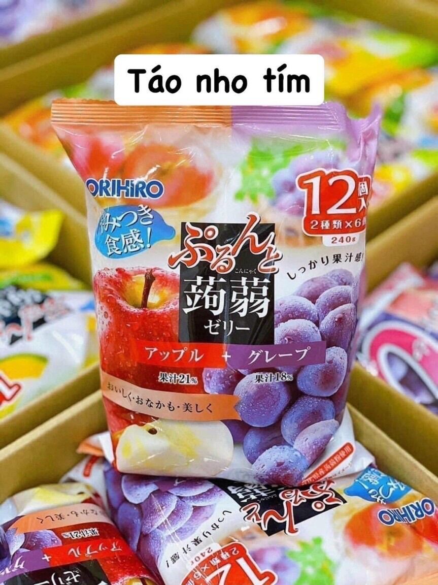 Thạch trái cây ORIHIRO Nhật Bản 43k/gói