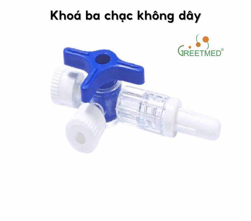 Khóa 3 chạc, khoá 3 chia, khóa 3 ngã GREETMED dùng trong truyền dịch nhiều kích cỡ
