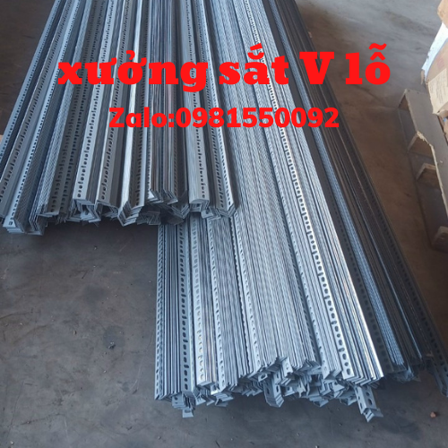 Cây 15,5cm-Sắt V LỖ V3x3cm