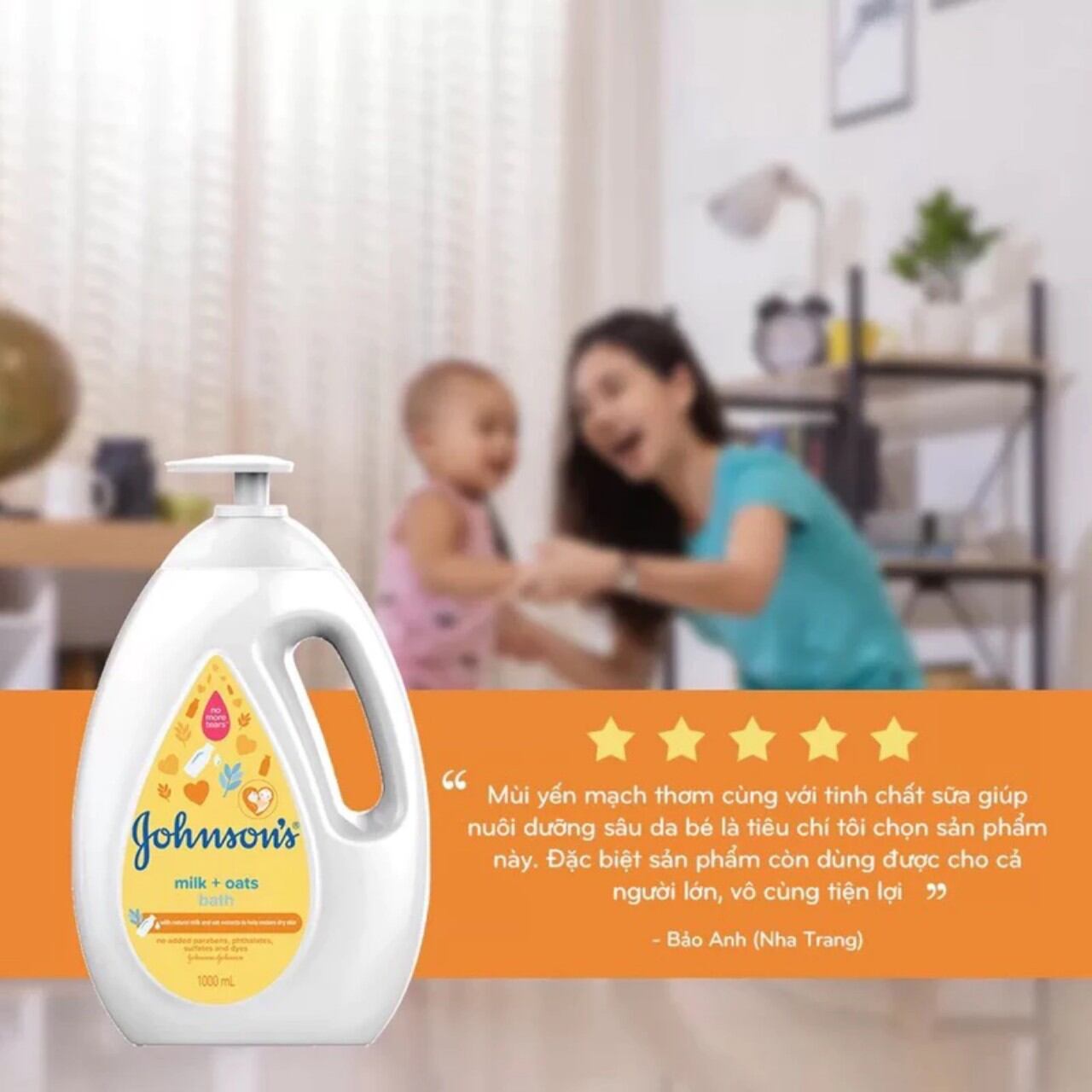Sữa tắm Baby Johnson's 1000ml