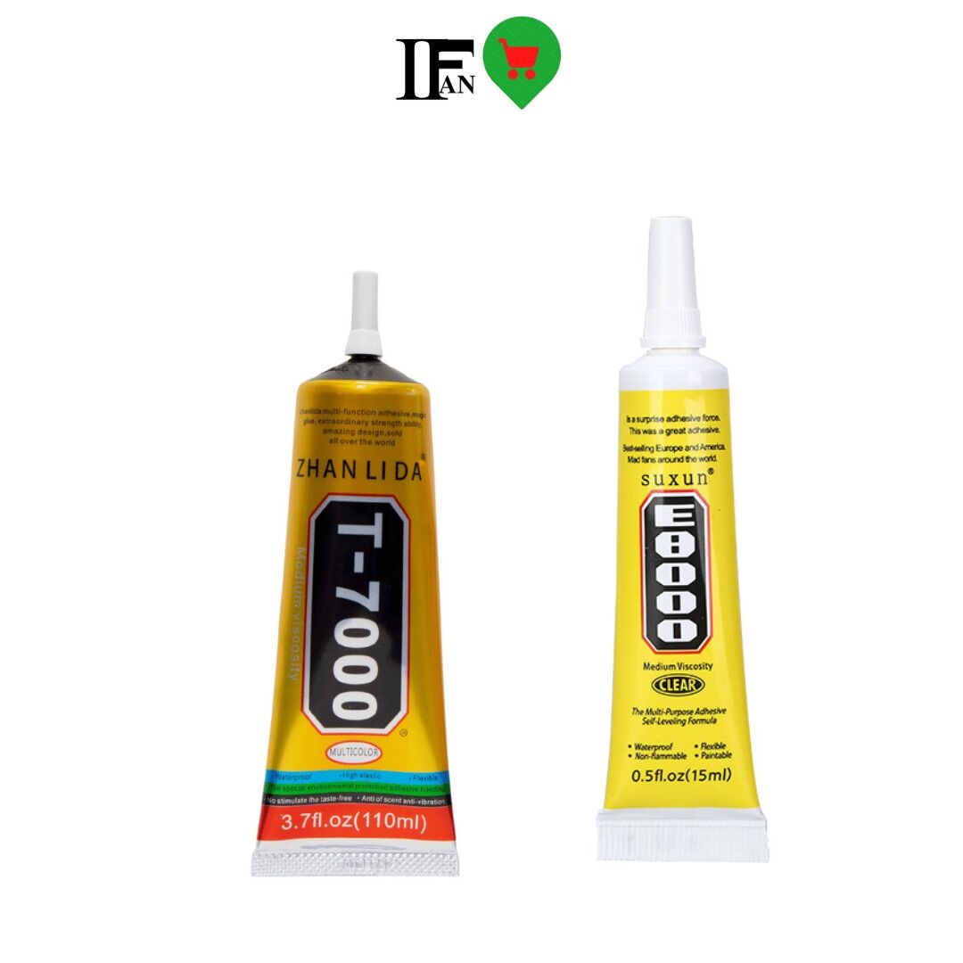 Keo Dán Điện Thoại Đen / Trắng E8000/T7000 (15ml/50ml)