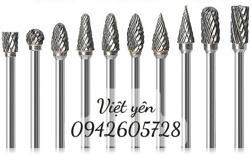 Bộ mũi mài gọt kim loại, gỗ cán 3 mềm