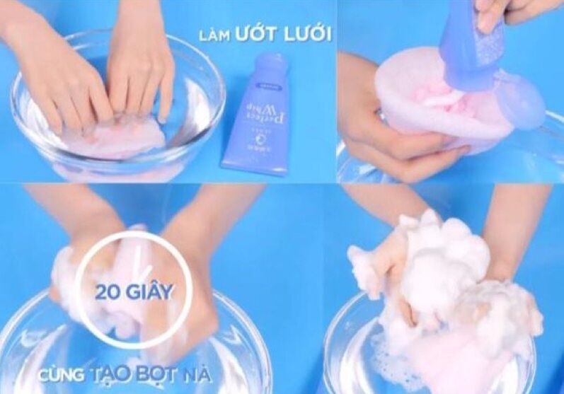Lưới tạo bọt cao cấp rửa mặt Senka
