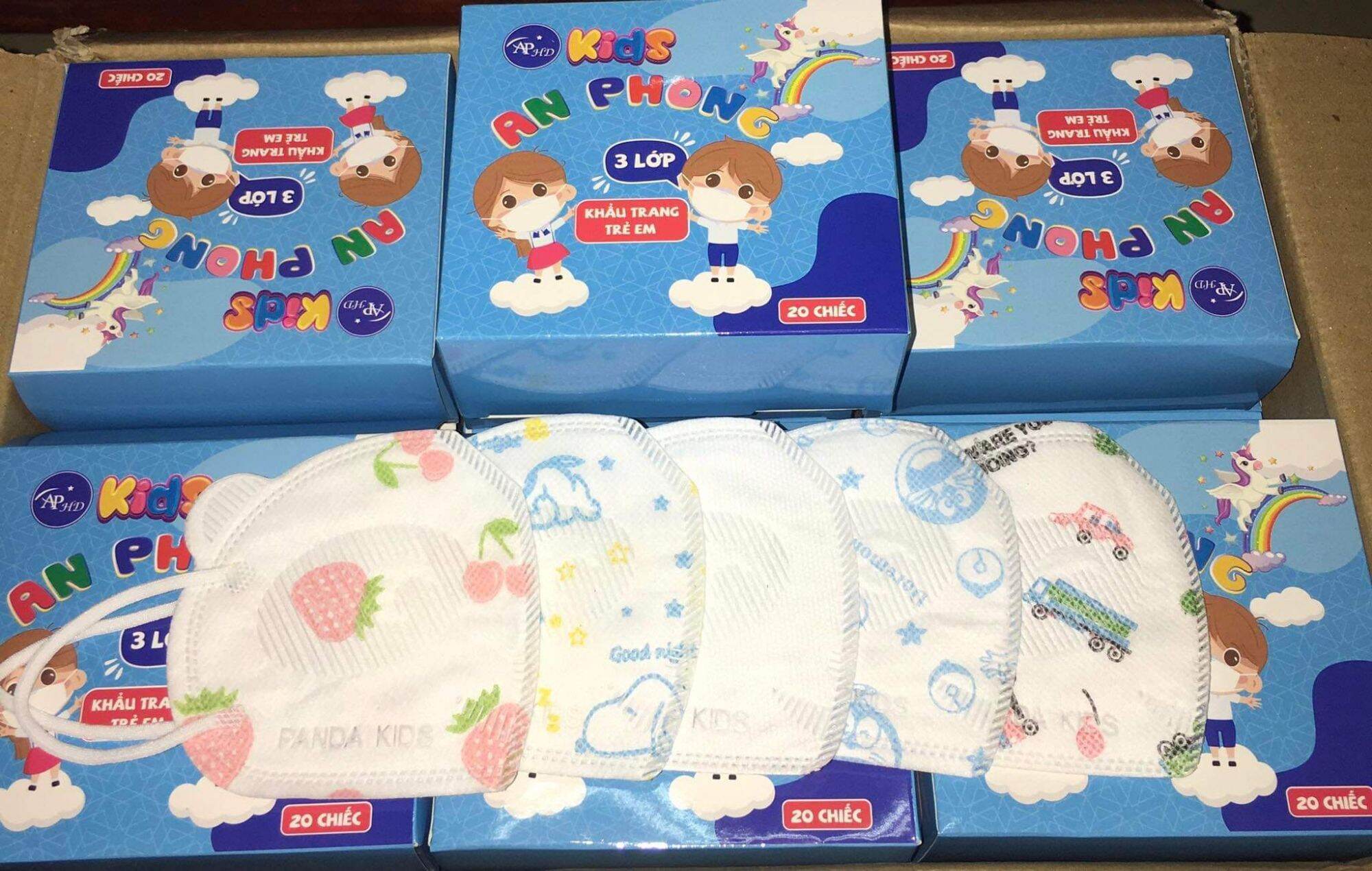 COMBO 100CÁI KHẨU TRANG MẦM CHỒI LÁ CHO BÉ