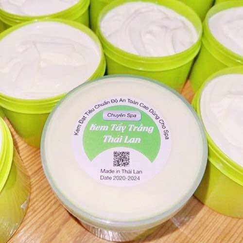 Kem Tẩy Trắng Da, Dưỡng Ẩm Kem Tẩy Trắng Body Thái Lan Chuyên Spa Hũ Xanh 500GR,chất kem xịn thơm mịn,không bết rít