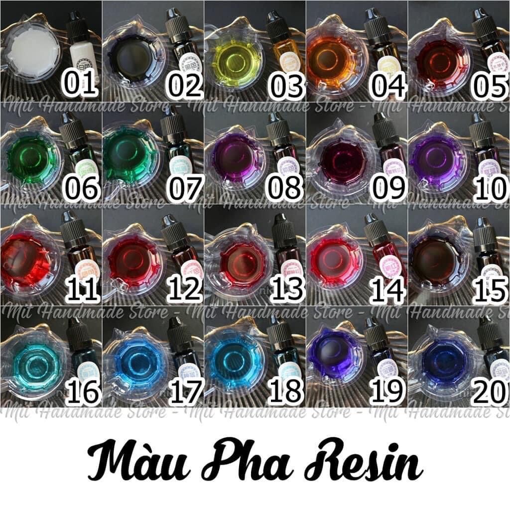 Màu pha Resin - Tinh chất màu cô đặc pha Resin - Resin Epoxy AB