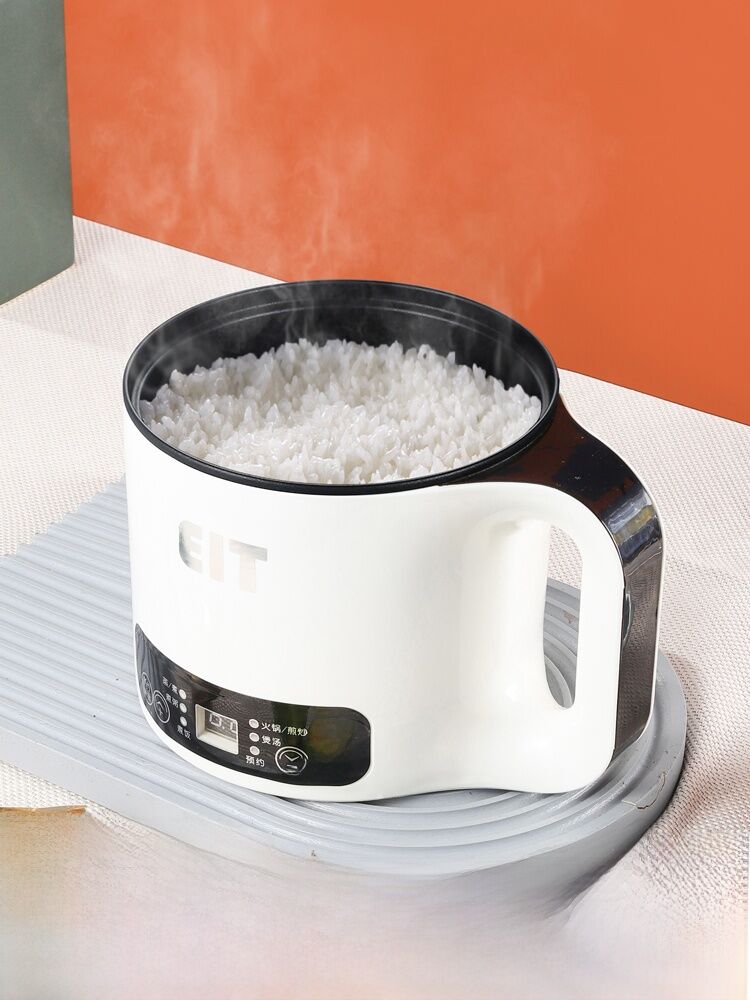 Nồi Cơm Điện Mini Dùng Cho 1-2 Người Nồi Cơm Điện Đa Năng Nấu Súp Nấu Cơm Nấu Lẩu Hình Tròn Có Màn Hình LCD