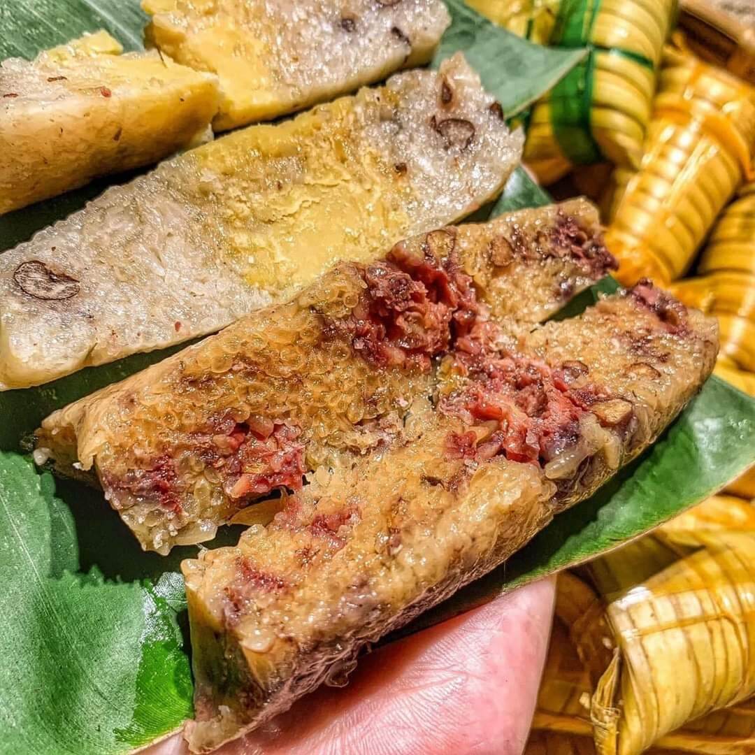 Bánh lá dừa nhân đậu/chuối 10 bánh (chỉ ship HCM)
