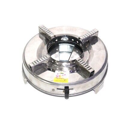 Combo Bếp Cồn Inox- Chảo Gang Đen Tặng 1 Cốc Cồn Thạch